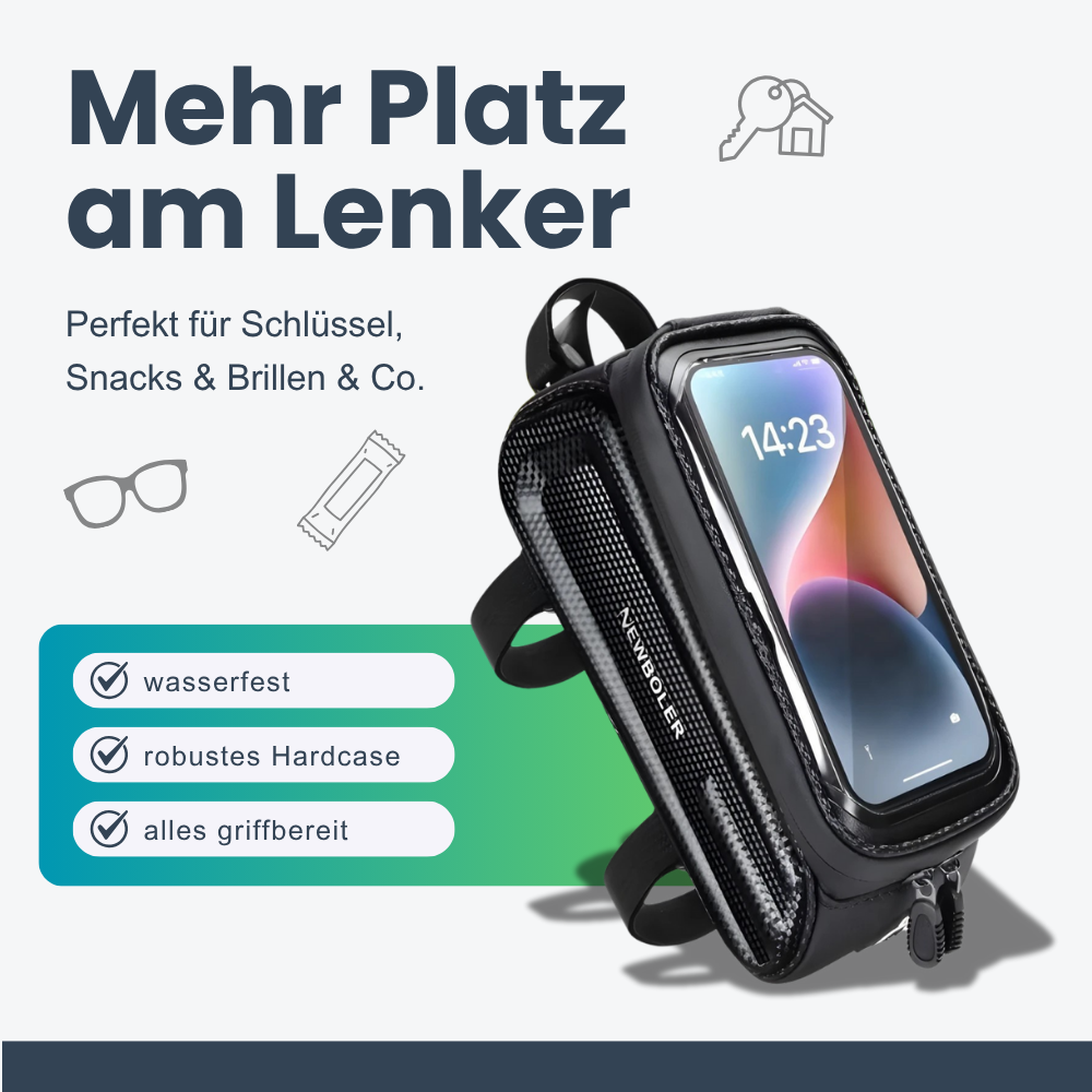 NEWBOLER Fahrradtasche – Navigation & Stauraum direkt am Lenker