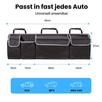 Rücksitz-Hänge-Organizer – Mehr Platz & Ordnung im Kofferraum