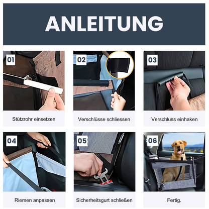 Autositz für Hunde & Katzen – Sauber & sicher reisen