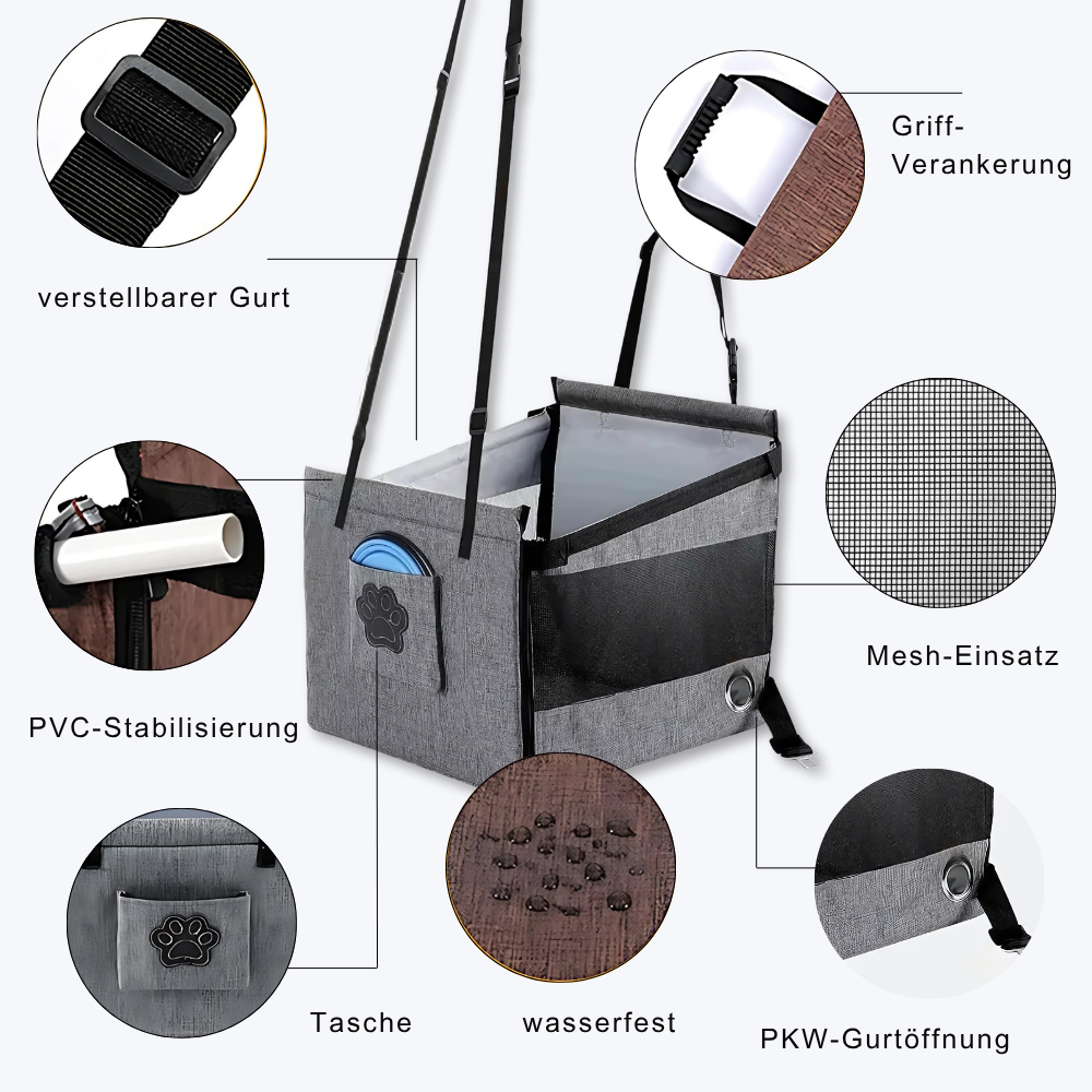 Autositz für Hunde & Katzen – Sauber & sicher reisen