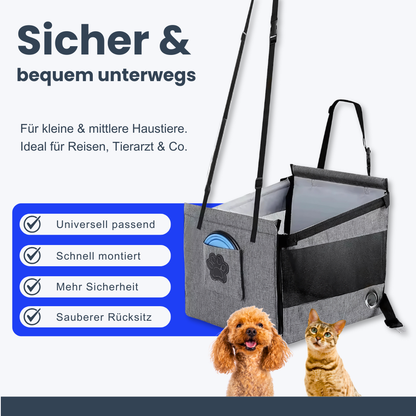 Autositz für Hunde & Katzen – Sauber & sicher reisen
