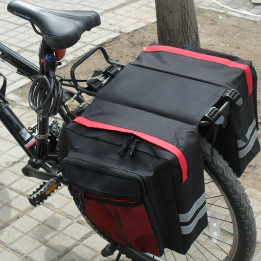 Fahrrad-Doppelseitige Gepäckträgertasche hinten, 2-in-1 Camouflage-Gepäcktasche.